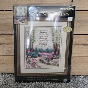 Dimensions Gold Collection Cross Stitch Kit #35162 Serenity Courage and Wisdom